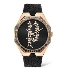 IPB CASE/CROWN, BLACK DIAL/L-B, GILT HAND