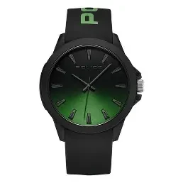 PLASTIC BLK CASE,BLK&GRN DIAL,BLK SILICON