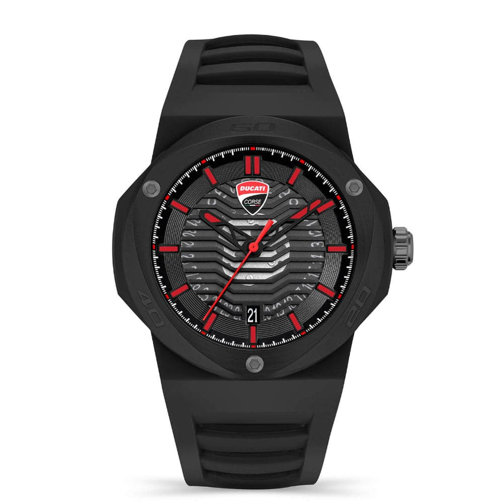 DUCATI CORSE TRADIZIONE ANALOG BLACK DIAL MENS WATCH
