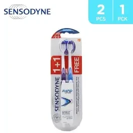 SENSODYNE T/BRUSH RAPID ACTION SOFT 1+1