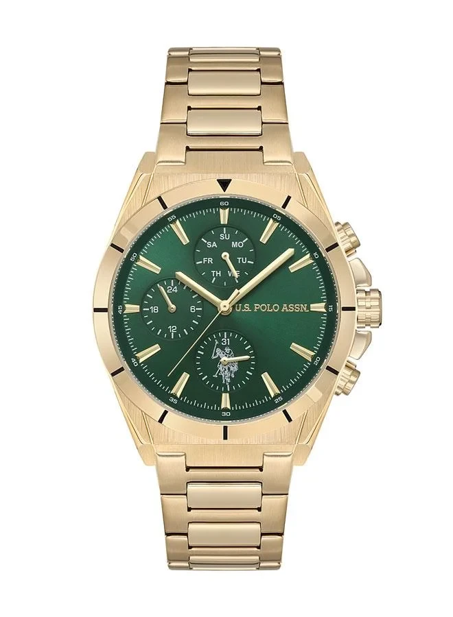 USPA CROSSING OLIVE GREEN 42 MM GENTS