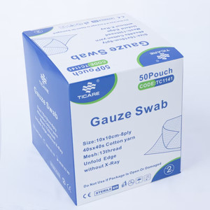 EURO MED GAUZE SWAB STERILE 10X10C