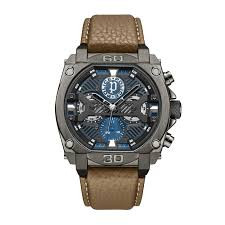 IP GUN CASE, BLUE & GREY DAIL,TAN LEA