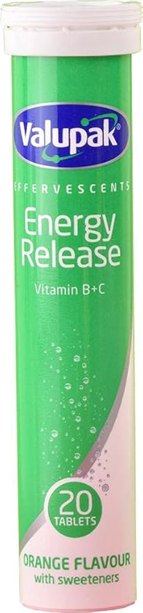 VALUPAK EFFERVESCENT ENERGY RELEASE TAB 20 S