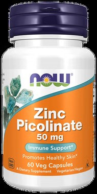 NOW ZINC PICLONATE 50MG TABS 250'S