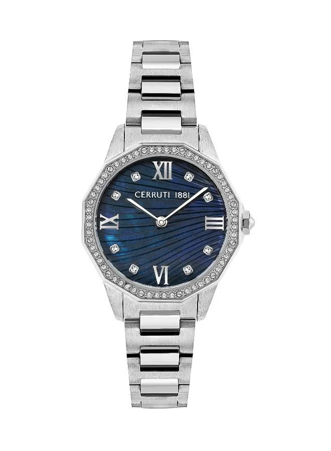 CER L SS CAS BLU MOP DIAL SS MTL BRT