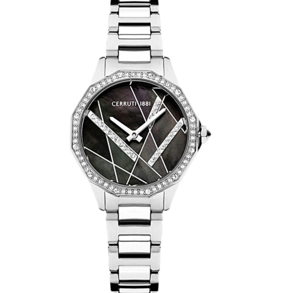 CER L JESINA SS CAS+BRT, BLK PUZZLE DIAL