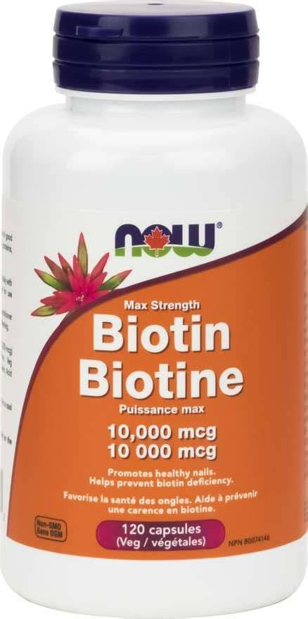 NOW BIOTIN CAPS 10000 MCG 120 S