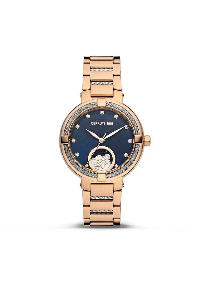 CER L GARDENA RG/SS CAS+BRT,BLU MOP,MOON PHASE