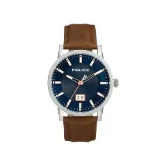 PL G COLLIN SS CASE BLU DIAL BRN LTR STR