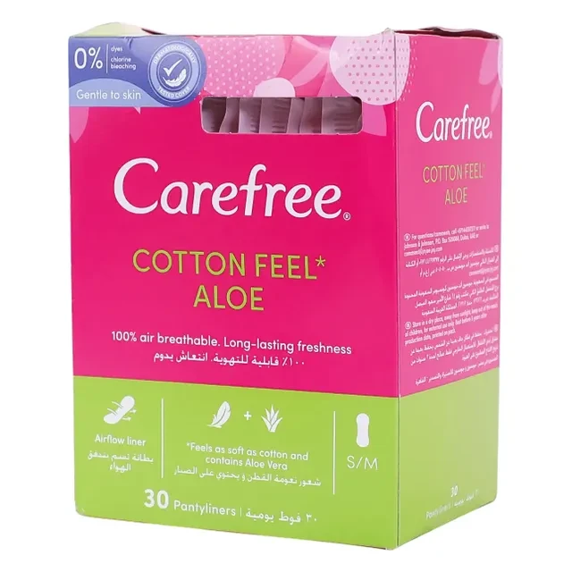 CAREFREE PANTYLINERS ALOE 30 S EACH