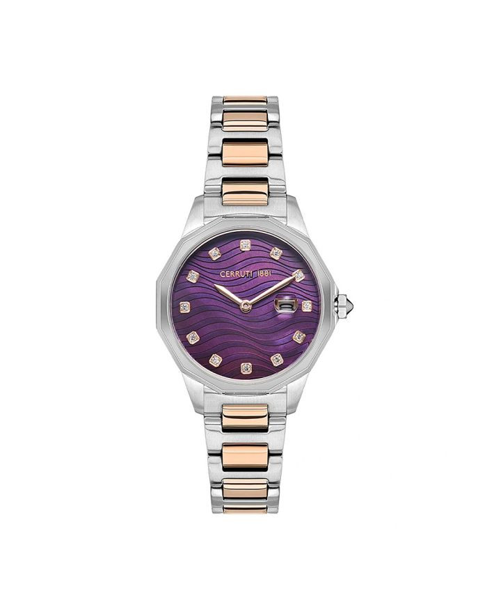 CER L JESINA SS/GP CAS+BRT,PURPLE MOP DIAL