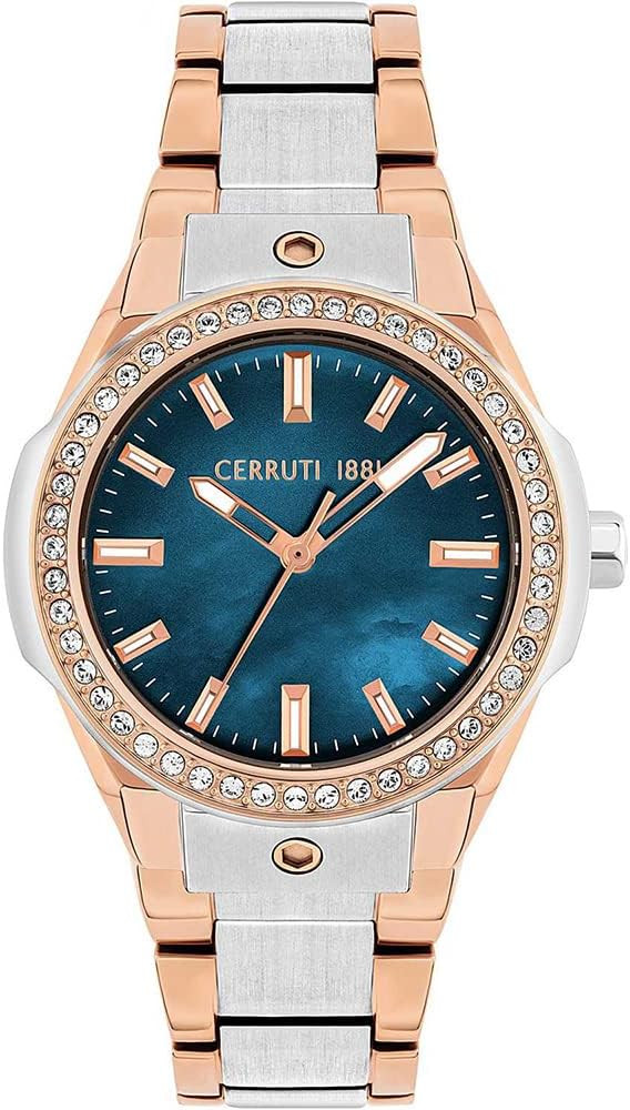 CER L SS/RG CAS D. BLU MOP DIAL SS/RG MTL BRT