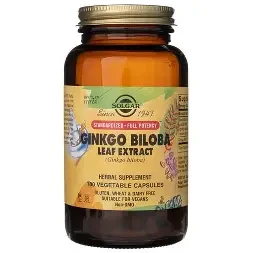 SOLGAR GINKO BILOBA LEAF EXTRACT VCAPS 180S