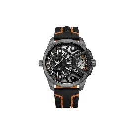 IP GUN CASE,BLACK & GREY DIAL,BLACK SILICONE