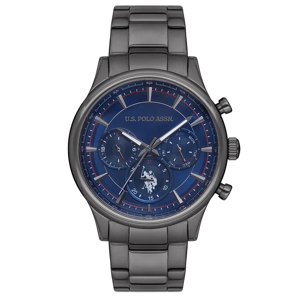 USPA1010-04 MEN'S QUARTZ MESH BAND WATCH 45 MM