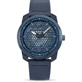 IP BLUE CASE,BLUE SEMI-TRANSPARENT DIAL,BLUE LEA