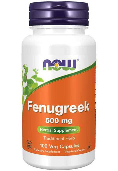 NOW FENUGREEK 500 MG CAPS 100 S