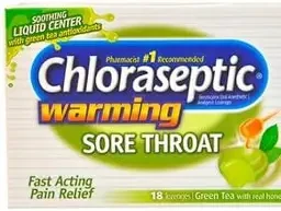 CHLORASEPTIC WARMING/GREEN TEA LOZENGES 18S