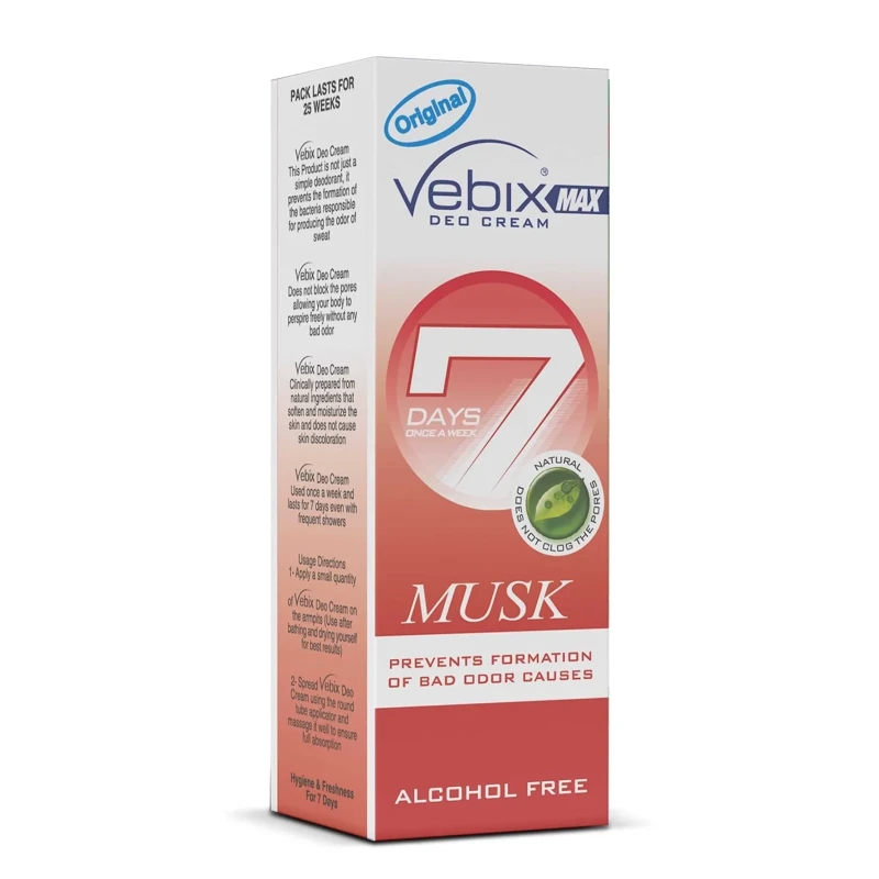 VEBIX DEO CREAM MUSK 25ML