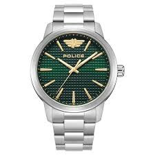 STEEL CASE,GREEN DIAL,STEEL BRACELET