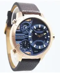 IPRG CASE, BLUE DIAL, D. BROWN STRAP